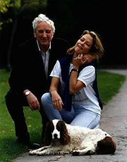 Michael Winner Film Director With His Wife Jenny Seagrove Actress