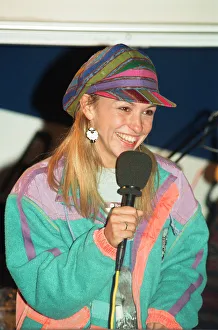 Michaela Strachan switches on the Christmas lights at Broad Street Mall, Reading