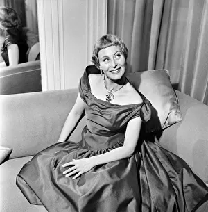 00009 Prints: Michele Morgan, famous French film star arrived in London today to be guest of honour