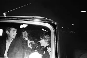 Mick Jagger at the first night of Three Sisters'starring Marianne Faithfull