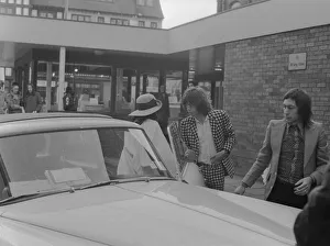 On Tour Prints: Mick Jagger, his girlfriend Bianca Macias and Charlie Watts arrive at Coventry Theatre