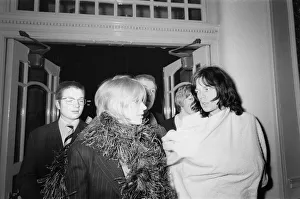 00882 Prints: Mick Jagger, lead singer of the Rolling Stones pop group with his girlfriend Marianne