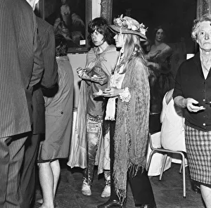 Mick Jagger and Marianne Faithful seen here at the Butler Society Dinner at Kilkenny