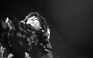 00377 Prints: Mick Jagger performing on stage during a Rolling Stones concert at at New Bingley Hall