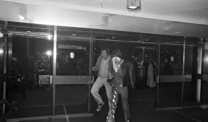 00377 Prints: Mick Jagger of the Rolling Stones arriving at the Odeon New Street