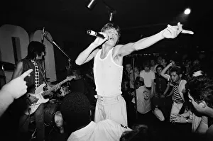 Mick Jagger and Ronnie Wood at Londons 100 Club where the Rolling Stones played a