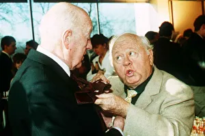 Awards Ceremonies Prints: MIckey Rooney Actor with Alec Guinness at the Laurence Olivier Awards January 1989