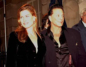 Mickey Rourke actor and his wife actress Carrie Otis arriving at the Pirelli dinner