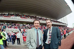 Middlesbrough F Prints: Middlesbrough chairman Steve Gibson and Chief Executive Keith Lamb at the first game
