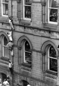 00501 Prints: Middlesbrough F. C. celebrate after winning second successive promotion