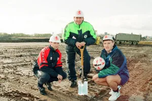 00509 Prints: Middlesbrough Football Club. Commencement of building new stadium