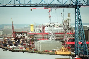 00509 Prints: Middlesbrough Football Club. Middlehaven site of construction of new stadium