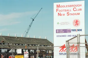00509 Prints: Middlesbrough Football Club. Middlehaven site of construction of new stadium
