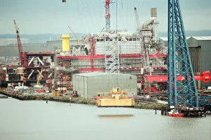 00509 Prints: Middlesbrough Football Club. Middlehaven site of construction of new stadium