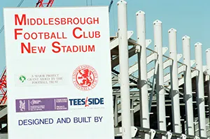 00509 Prints: Middlesbrough Football Club. Middlehaven site of construction of new stadium