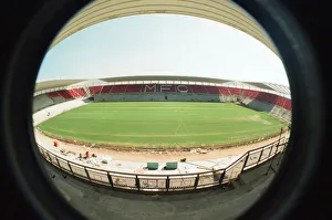 Middlesbrough Football Club, new Riverside Stadium under constriction, Circa 1995