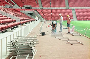 00509 Prints: Middlesbrough Football Club, new Riverside Stadium under constriction, Circa 1995