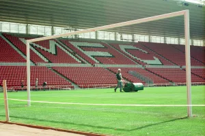 Middlesbrough Football Club, new Riverside Stadium under constriction, Circa 1995