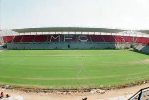 Middlesbrough Football Club, new Riverside Stadium under constriction, Circa 1995