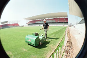 Middlesbrough Football Club, new Riverside Stadium under constriction, Circa 1995