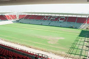 Middlesbrough Football Club, new Riverside Stadium under constriction, Circa 1995