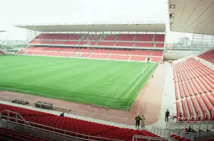 Middlesbrough Football Club, new Riverside Stadium under constriction, Circa 1995