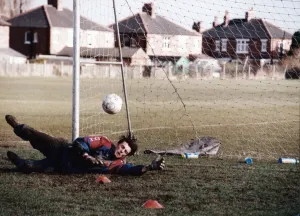 Tracksuit Prints: Middlesbrough goal keeper Ben Roberts seen here in training. Circa 1995