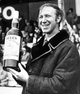 00245 Prints: Middlesbrough manager Jack Charlton with his manager of the mond award in November 1974