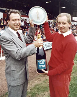 Premiership Prints: Middlesbrough manager Lennie lawrence collects his manager of the month award