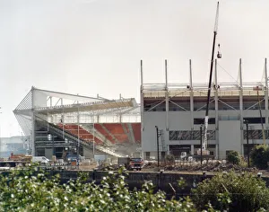 01045 Prints: Middlesbrough new Riverside Stadium seen here under construction 22nd June 1995