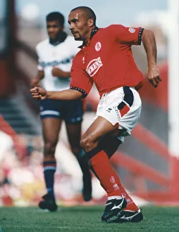 Leagues Prints: Middlesbrough player Curtis Fleming seen here in action against Bolton Wanderers 27th