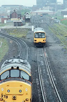 Middlesbrough Railway Lines running next to Cargo Fleet Road, Middlesbrough