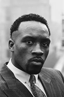 01027 Prints: Middleweight boxer Nigel Benn on a photo shoot ahead of his upcoming fight with Ian