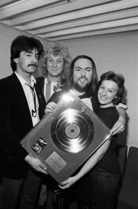01087 Prints: Midland pop stars Slade raised £385 when they appeared on Central TV