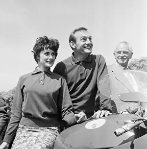 Mike Hailwood with girlfriend Pauline Nash 5th June 1962