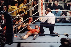01162 Prints: Mike McCallum vs Michael Watson for the WBA middleweight title