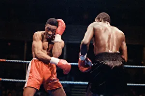 01162 Prints: Mike McCallum vs Michael Watson for the WBA middleweight title