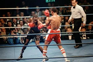 01162 Prints: Mike McCallum vs Michael Watson for the WBA middleweight title