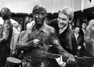 Sculpture Prints: Mike McCartney unveils a life size sculpture of The Beatles at the new Cavern Walks