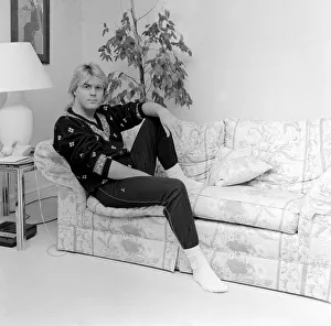 Domestic Life Prints: Mike Nolan August 1987 Singer with Bucks Fizz Pop Music Band