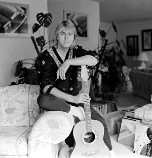 Guitar Prints: Mike Nolan July 1987 Singer with Bucks Fizz Pop Music Band