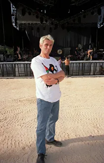Mike Oldfield Composer Musician July 1999 in Valencia Spain for open air concert