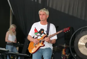 Mike Oldfield Composer Musician July 1999 in Valencia Spain for open air concert