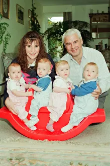 Mike Prince, ATV Midlands Presenter pictured at home with family, wife Regina