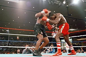01098 Prints: Mike Tyson vs. Frank Bruno for the WBA, WBC, IBF and lineal heavyweight championships