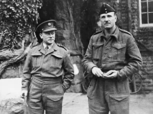Officer Prints: Our military correspondent with the commanding officer during a recent visit to a