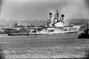 Trials Prints: Military Navy Ships Aircraft Carriers: Carrier Ark Royal after a 3 years £32, 000
