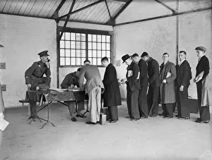 Recruitment Prints: Some of the Militiamen from Birmingham and the Midlands arriving at Whittington barracks