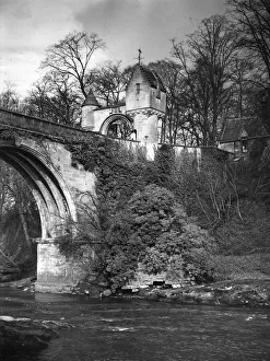 River Prints: Milton Lockhart February 1943 Bridge and entrance River Clyde between Hamilton