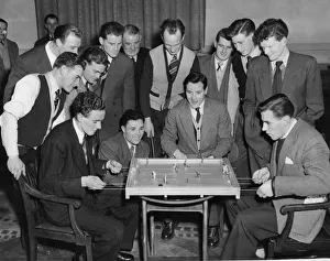 Their minds are off football, Blackpool football players pictured relaxing